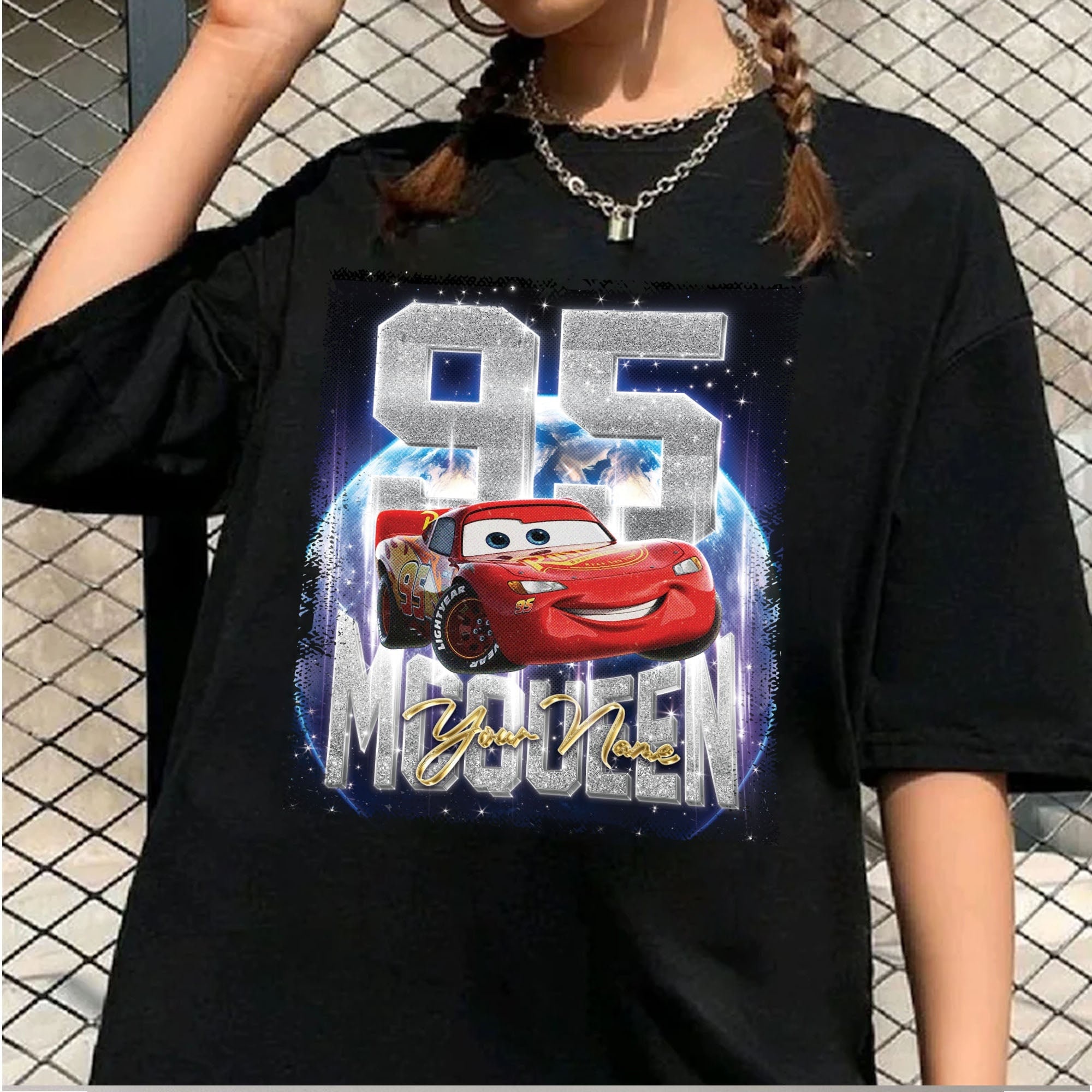 Custom Vintage McQueen Lightning 95 Unisex T-Shirt, Rusteze cars Piston Cup Shirt
