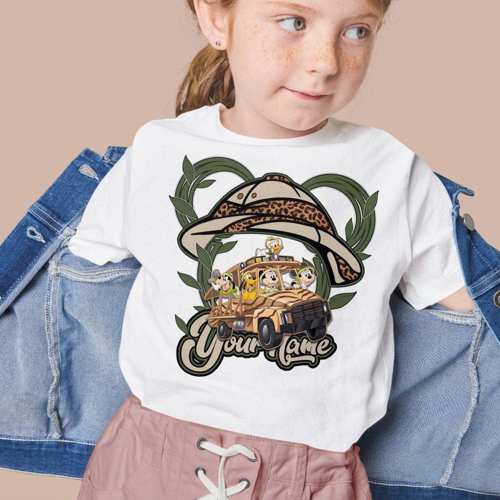 Custom Disney Mickey Mouse squad Safari Unisex T-Shirt, Disney Silhouette Shirt