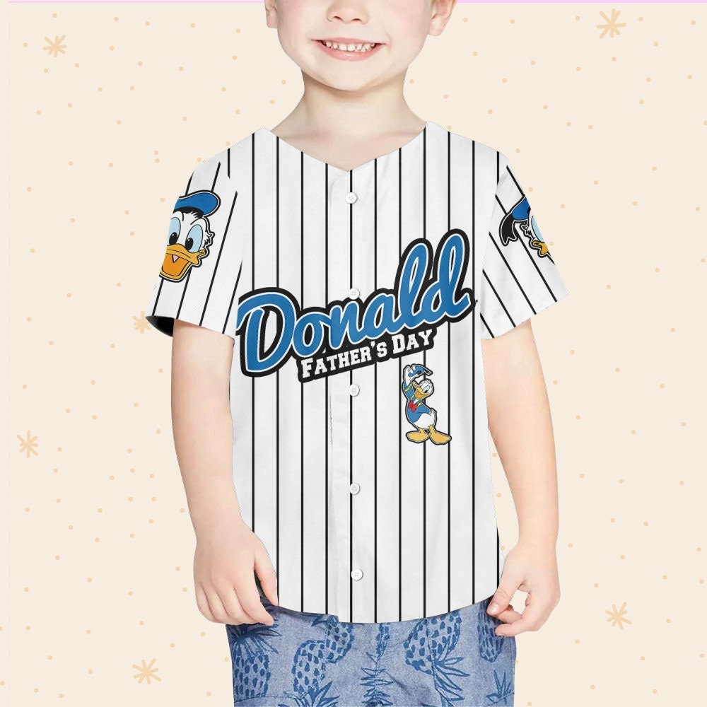 Personalized Disney Donald Duck Father's Day Baseball Jersey