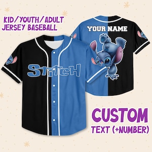 Get Your Mariners Lilo & Stitch Jersey - Navy - Scesy