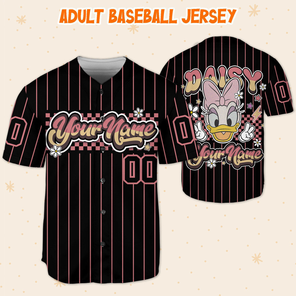 Discover Personalize Vintage Disney Daisy Baseball Jersey