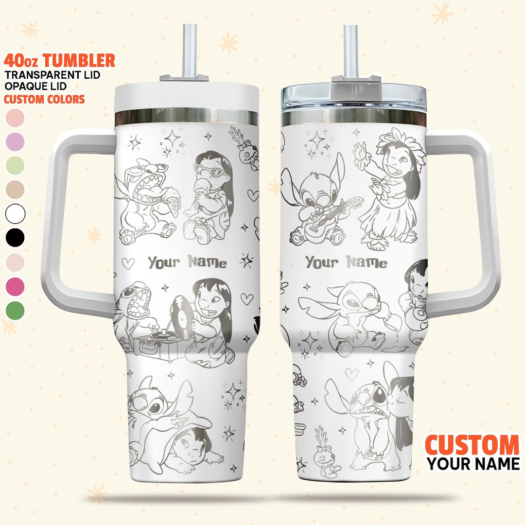 Custom Disney Lilo and Stitch Friendship Tumbler, Disney Characters ...