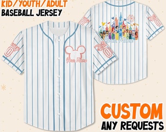 Personalize Disneyland Princess Jersey, Custom Disney Jersey Disneyland Baseball Team Jersey Disney Princess Eras Jersey Disney Princess