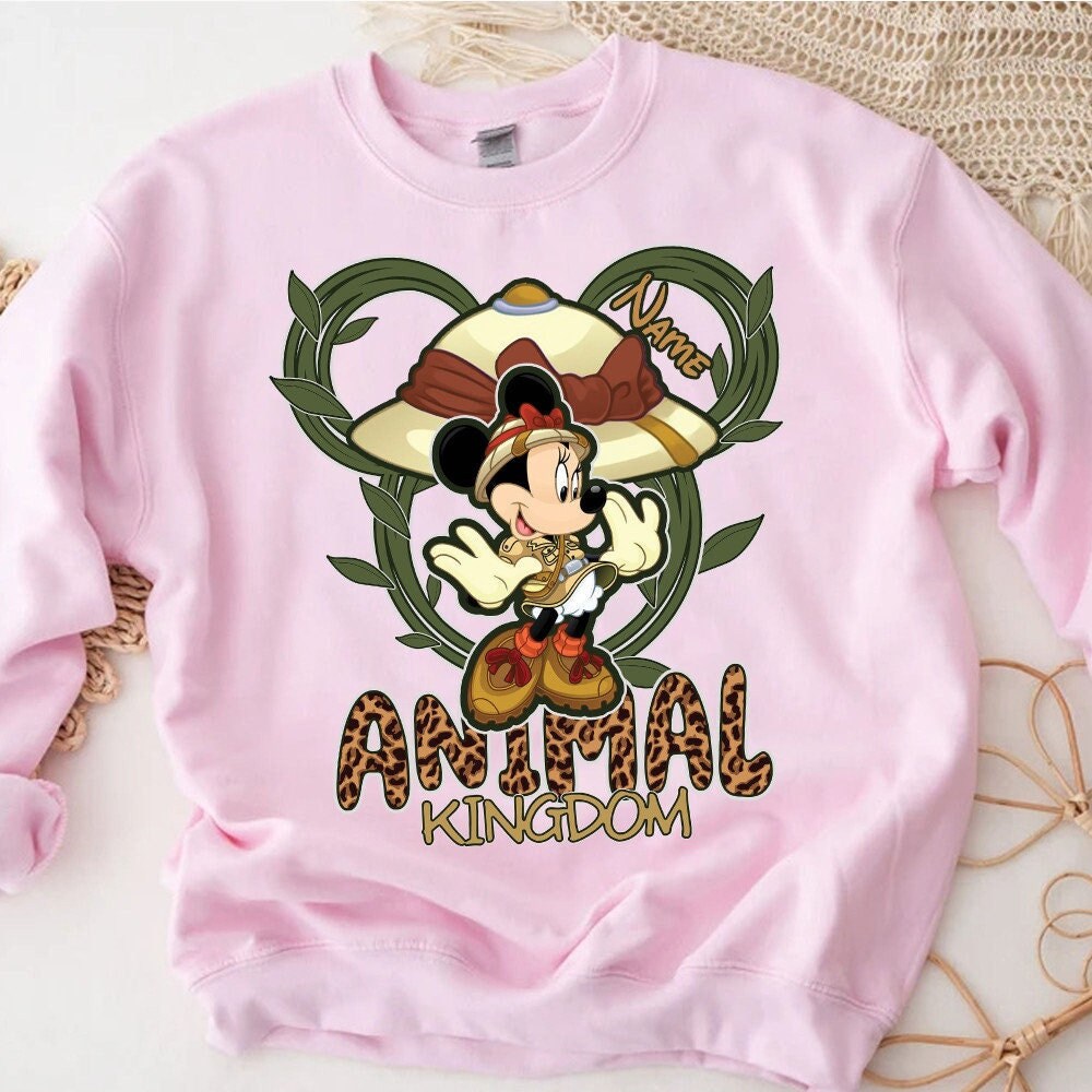 Custom Disney Minnie Animal Kingdom Unisex T-Shirt, Disney Silhouette Shirt