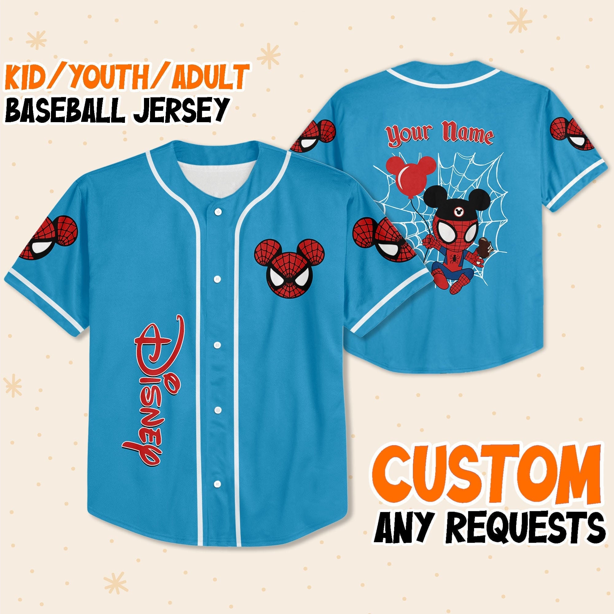 Custom Name sidescreen Jersey Disney Stitch