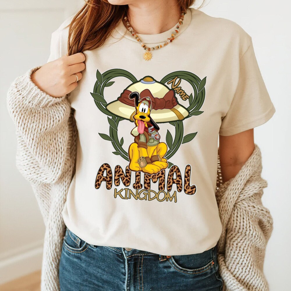 Custom Disney Pluto Animal Kingdom Unisex T-Shirt, Disney Silhouette Shirt