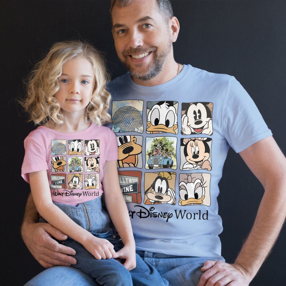 Custom Vintage Walt Disney World Unisex T-Shirt, Mickey and Friend Disneyworld Shirt