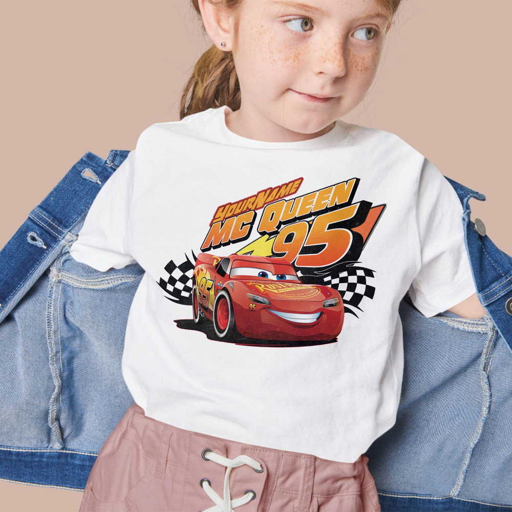 Custom Retro Lightning Mcqueen 95 Unisex T-Shirt, Disney Cars Shirt