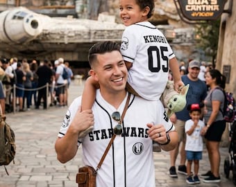 Custom Star Wars Baseball Jersey Personalized Imperial Stormtrooper White Shirt, Disney Father's Day Gift, Matching Dad Son Vacation 2026