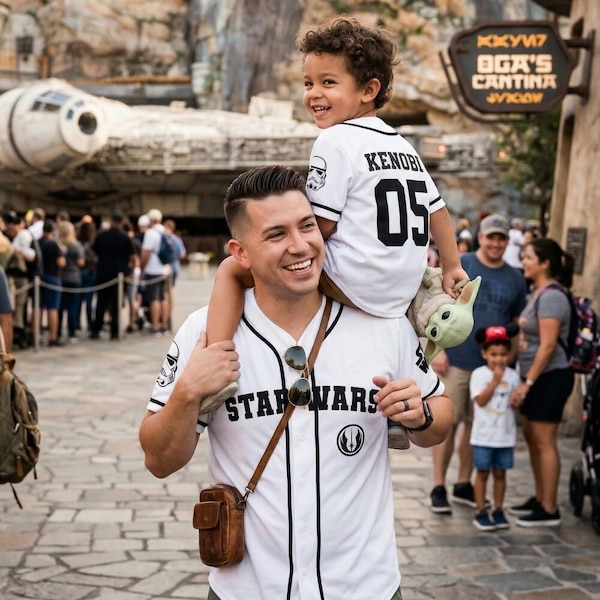 Custom Star Wars Baseball Jersey Personalized Imperial Stormtrooper White Shirt, Disney Father's Day Gift, Matching Dad Son Vacation 2026