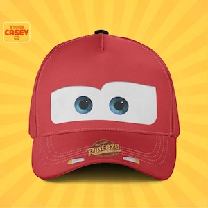 Lightning McQueen Cars Baseball Hat – Disneyland Vacation Cap for Adults & Kids, Disney Trip Outfit Accessory
