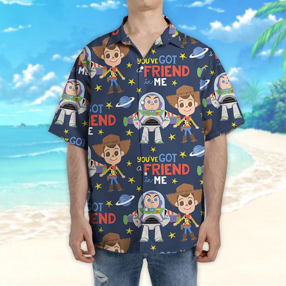 Disney Toy Story You've Got A Friend In Me Disney Hawaii Shirt, Aloha Disney Hawaiian Shorts, Disney Summer Vacation Shirt Disney Trip Shirt
