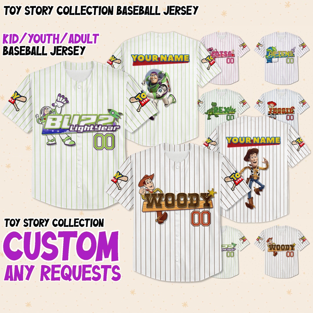 Custom Toy Story Baseball Jersey Team Toy Story Jersey Etsy