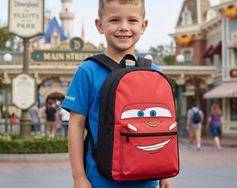 Speedy Disney Cars Lightning McQueen Backpack, Pixar Movie Cosplay Bag, Kids Back to School 2026, Birthday Gift for Boys