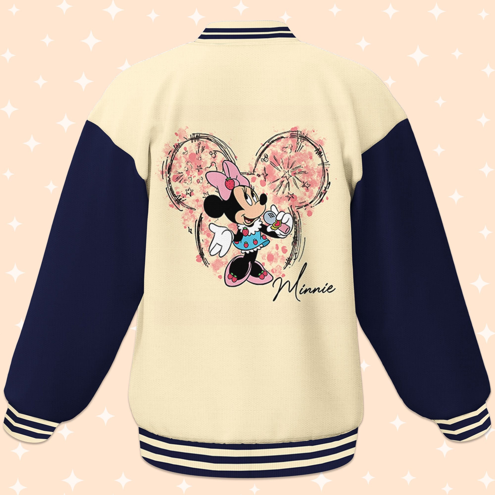 Personalize Minnie Mouse Baseball Jackets, Baseball Team Outfit