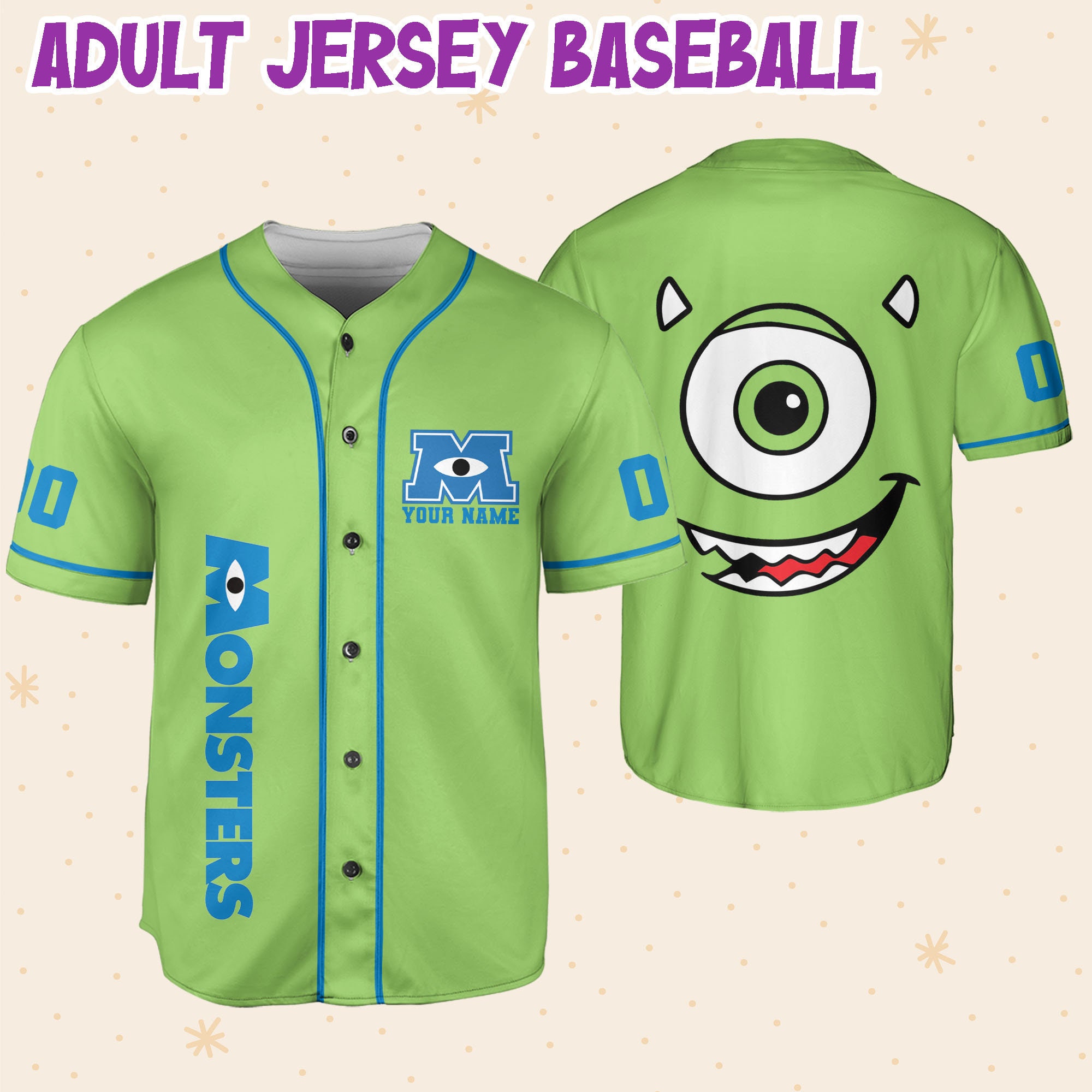 Discover Jersey Mike Custom Kids, Youth, Adult Disney Baseball Jersey Sports Outfits Cute Gifts For Fans Disney