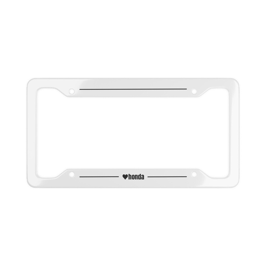 JDM License Plate Frame / Honda License Plate / Love Honda Etsy