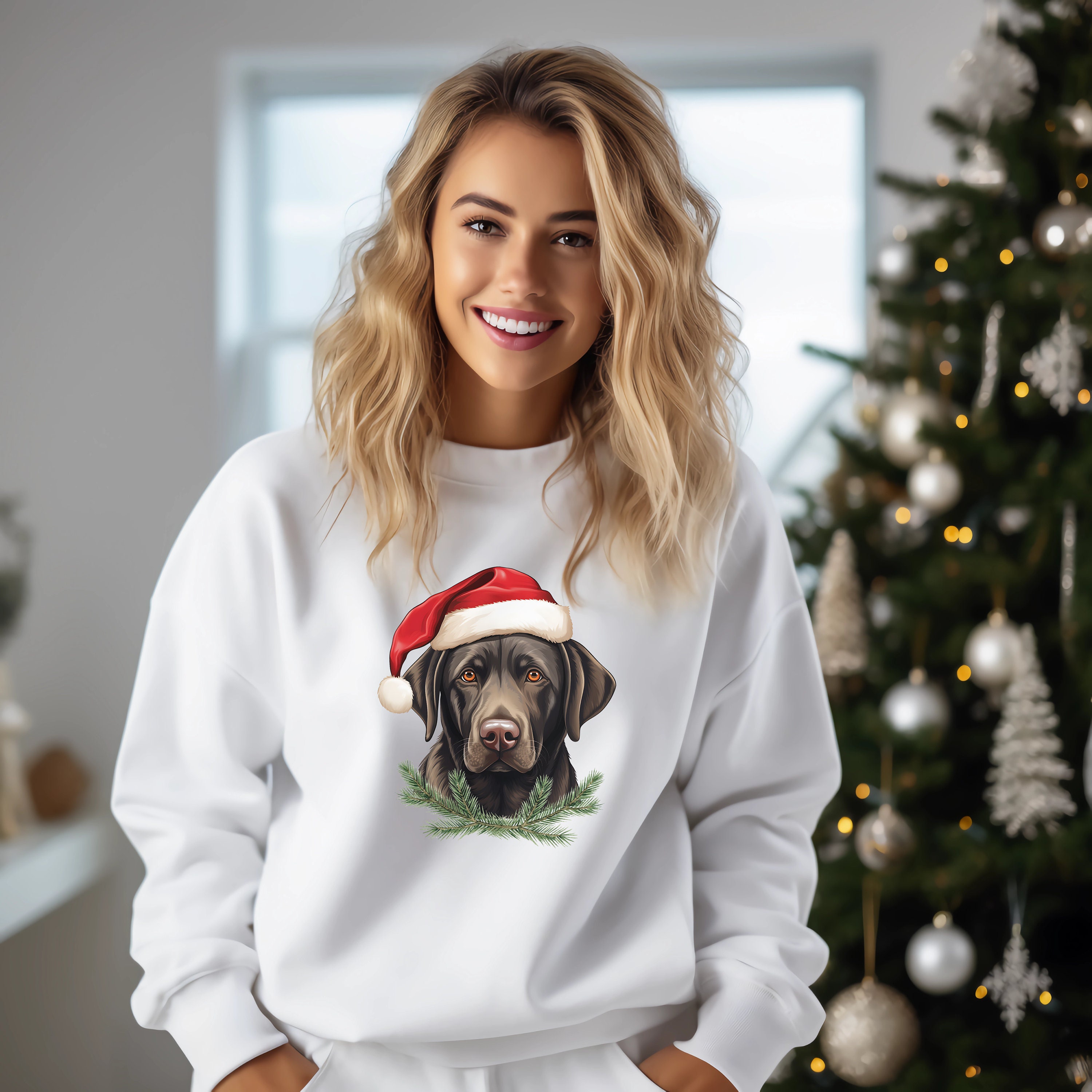 Dog christmas jumper labrador sale