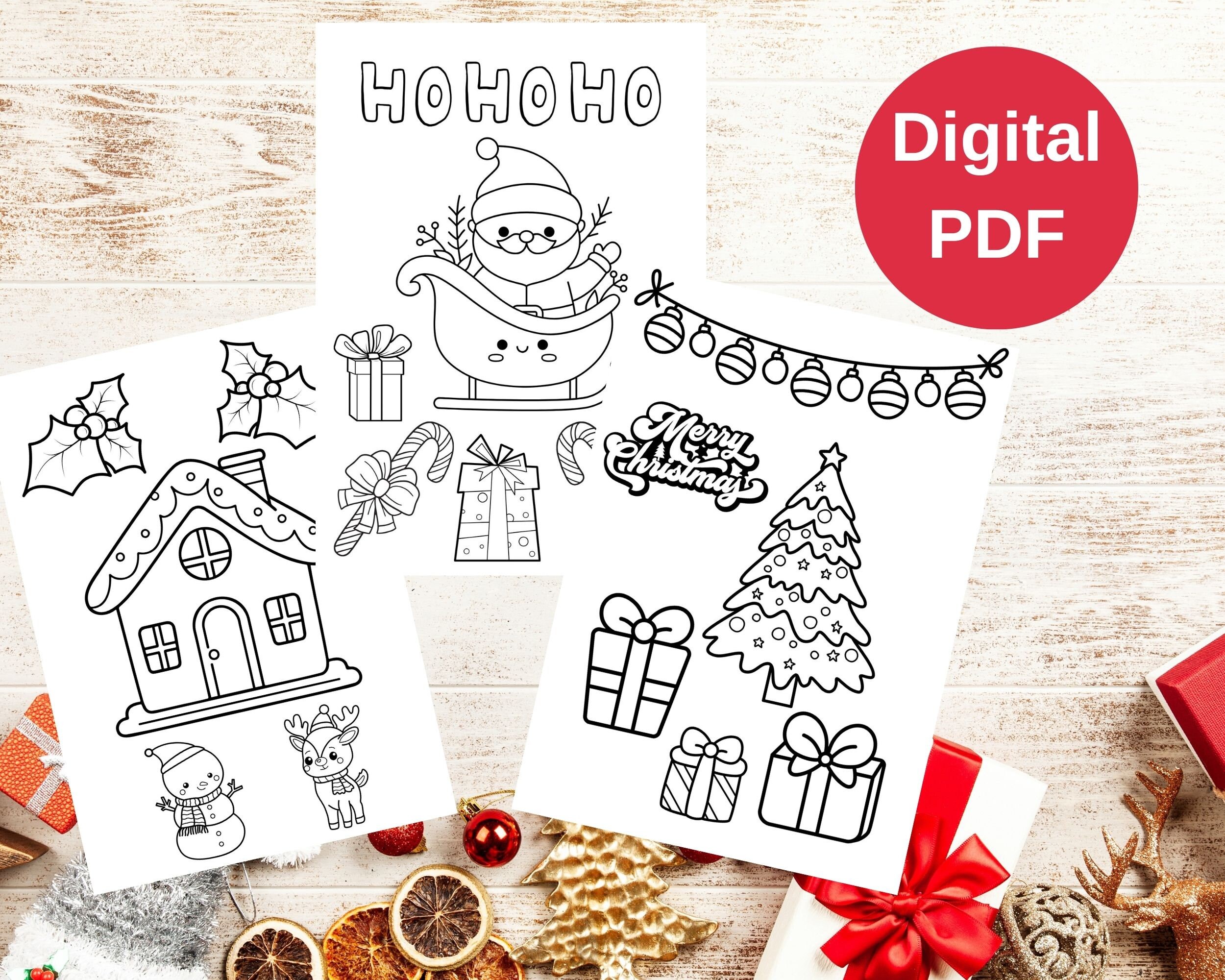 Printable Santa Letter Letter to Santa Bonus Coloring - Etsy