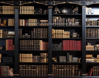 Virtual Video Call Background Old Fashioned Library Image for Zoom ...