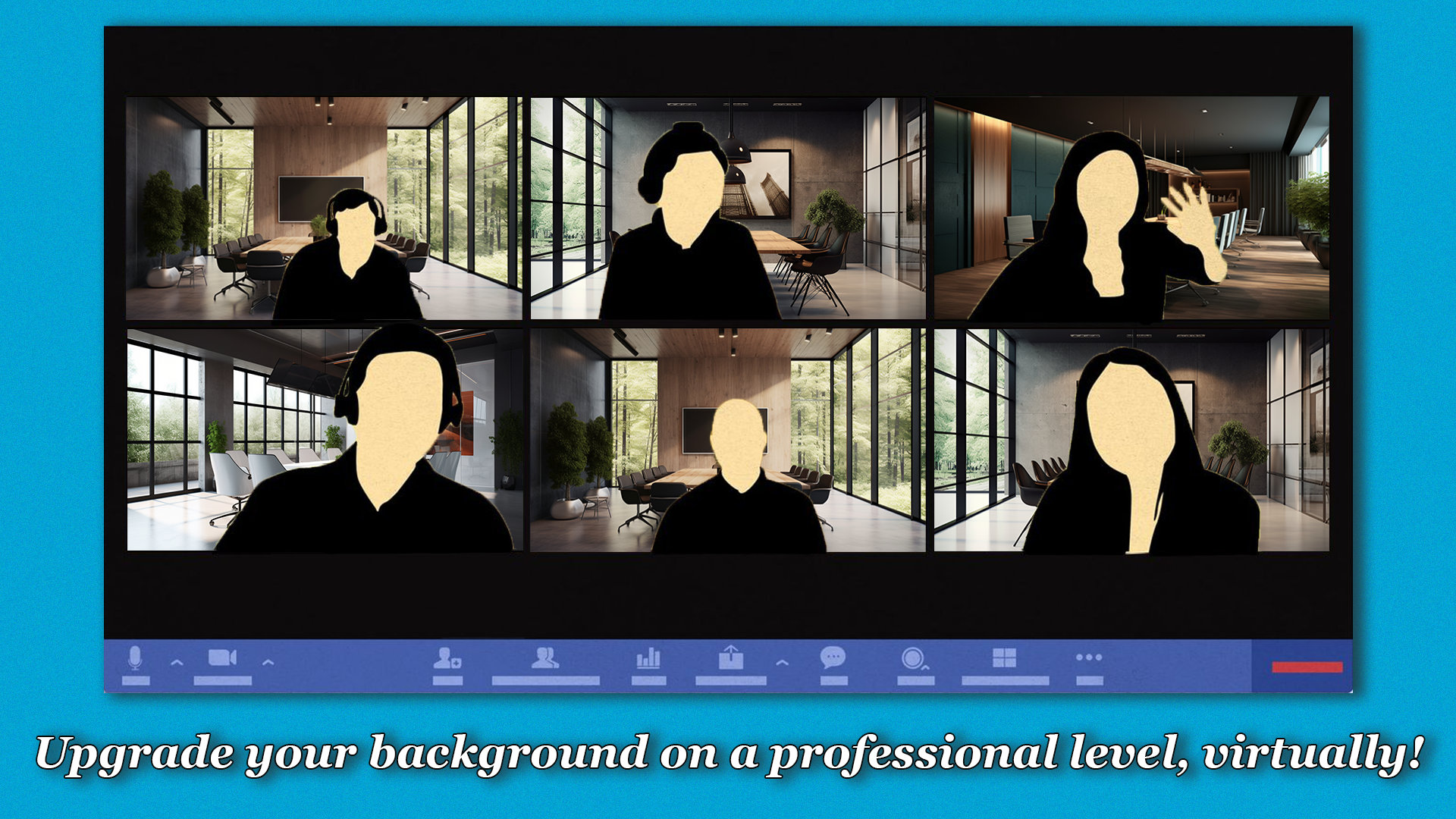 Video Call Background Examples Virtual Video Call Background | Professional Meeting Room | Image for ...