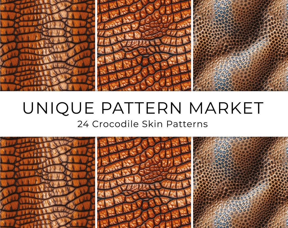 Luxescale: 24 Exquisite Crocodile Skin Texture Patterns for Design ...