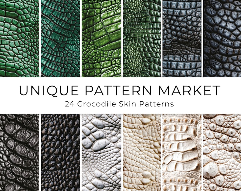 Luxescale: 24 Exquisite Crocodile Skin Texture Patterns for Design ...