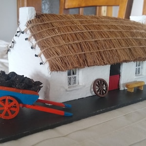 Irish Handcrafted Thatched Cottage Ornament