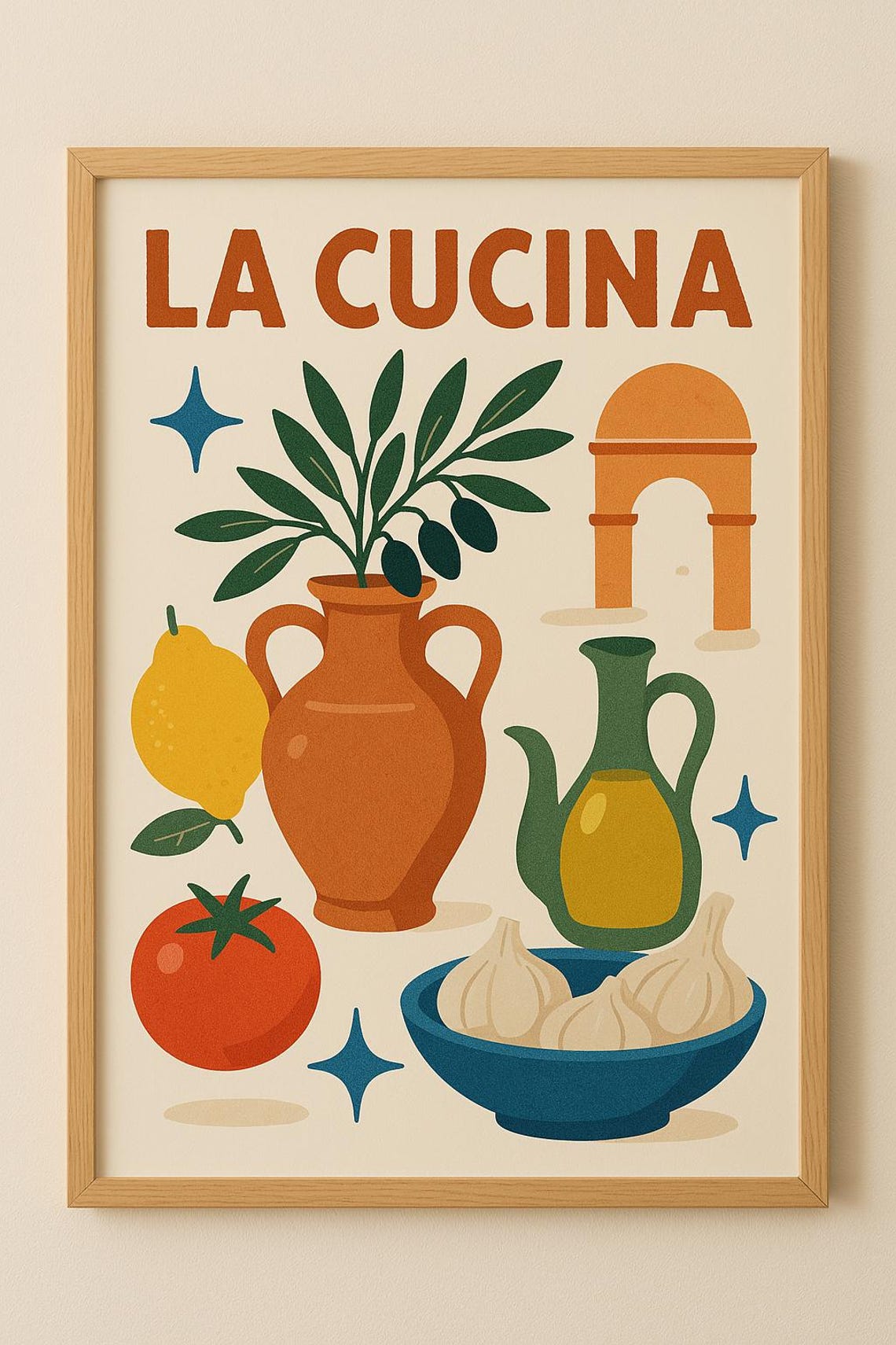 Italian Kitchen Wall Art | Printable Poster | Rustic Tuscan Decor ...