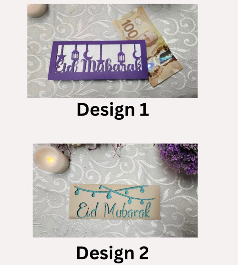 Eid Mubarak Money Card, Ramadan Mubarak, Eidi Print Card, Eid Money