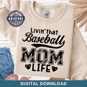 Baseball Mama Leben Sport png Laut und stolz Sport Mama Shirt Digitaler Download Base Ball Mama Schnittdatei