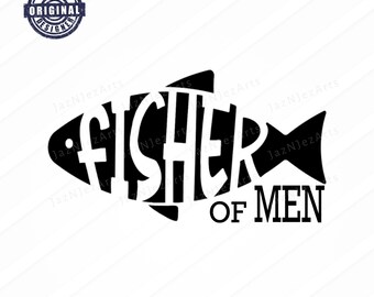Christian Men’s Shirt logo Fisher of Men PNG SVG Christian men’s shirt designs Jesus png Bible verse  Faith Shirt sublimation designs dtf