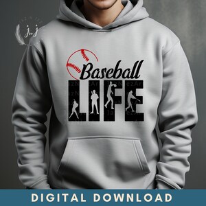 Baseball Typografie Shirt Design Baseball life png svg Spieltag PNG Base Ball Team Varsity Sport Cliparts Sublimationsentwürfe