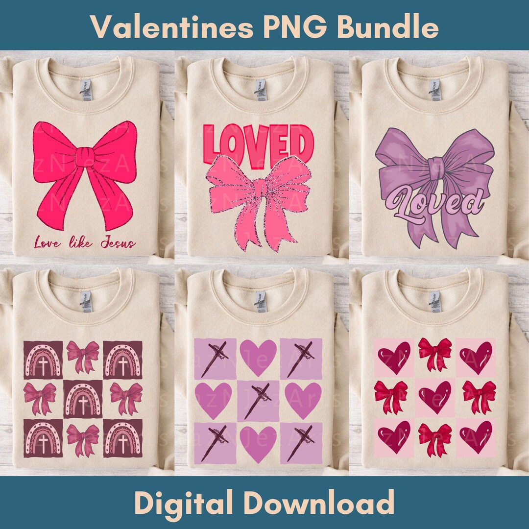 Coquette Christian Valentine Png Bundle Love Season Png Jesus Happy ...