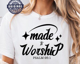 Made To Worship png svg Minimalist Christian png Jesus png svg Minimalist Religious shirt svg Christian Bible Sublimation Digital Download