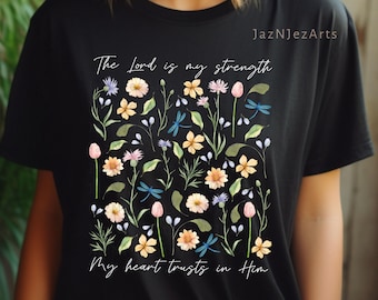 Christian Floral Cottagecore png Digital File Bible Verse File Summer Floral PNG Wild Flowers png DTF File  Christian Summer PNG