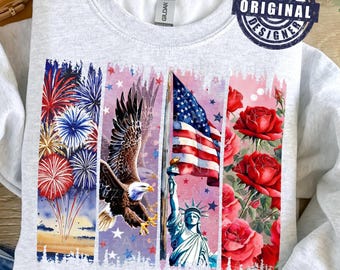 4th July Brushstroke png, America Flag brushstroke, America Flag Flower Png, USA Sublimation Design, Patriotic png, DTF Brushstroke png