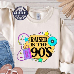 Wychowany w latach 90. png koszulka 90s vibes png 90s quotes shirt Y2K shirt Sublimation Designs Cliparts 90s Digital Files DTF Uwielbiam lata 90. png