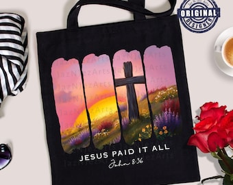 Christian Easter Wildflower Spring Png Christian Brushstroke Png Happy Easter Bible Verse PNG Jesus Empty Tomb Cross  Sublimation design