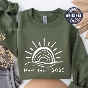 Nouvel An 2025 SVG png Bonjour 2025 Christian Happy New Year png Sublimation Design Chemise Nouvel An svg Design Fichier DTF Nouveaux commencements