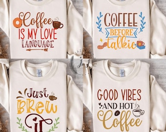 Miłośnik kawy PNG SVG Bundle Girl coffee cliparts Kawa Koszulka Sublimacja Wzory Modna Kawa PNG Retro Boho kawa png