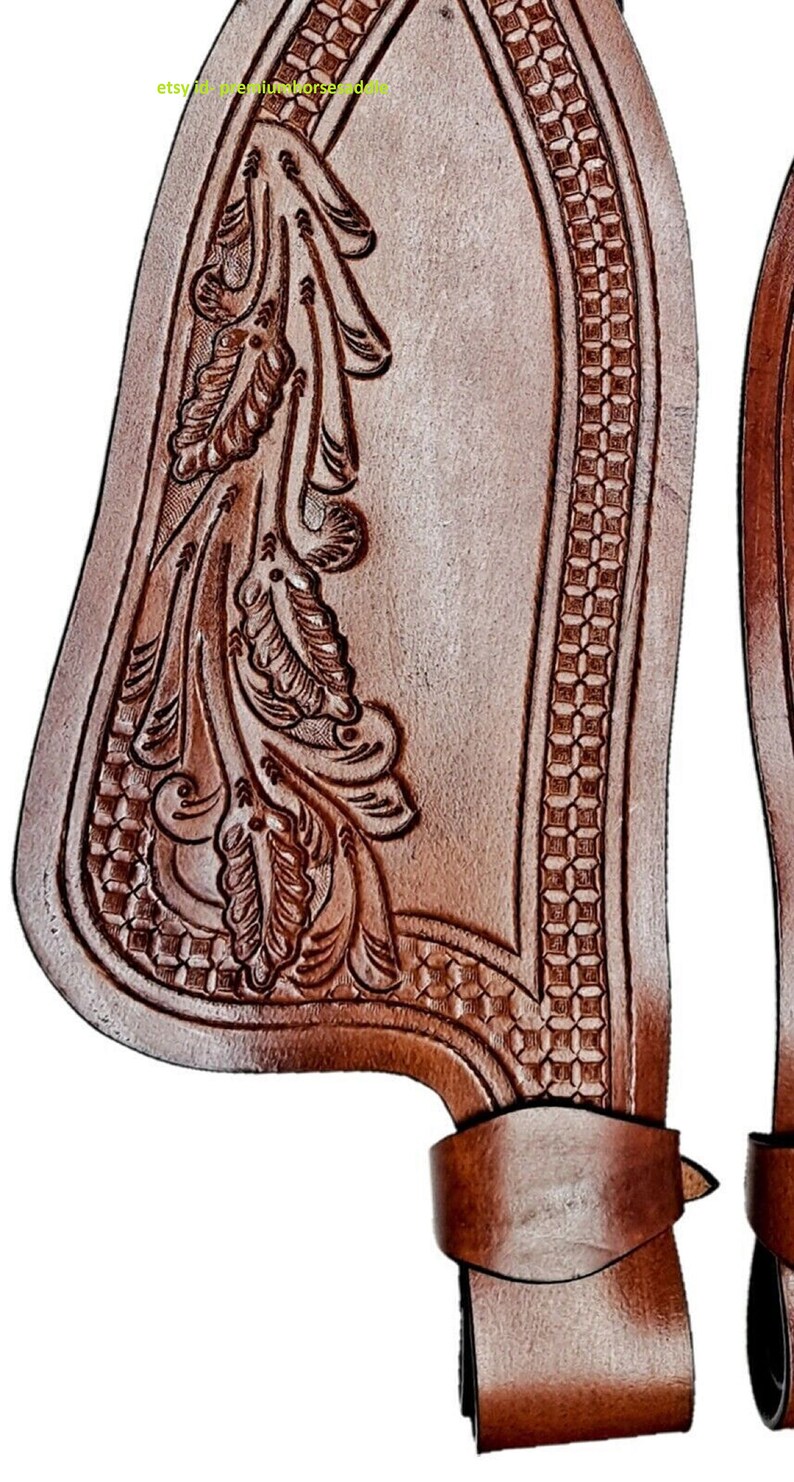 Western Saddle Synthetic Fenders - 22" Adult Replacement Fenders With Quick Change Buckles