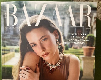 Harper's Bazaar Türkei Juli/August 2023 Serenay Sarıkaya / Kostenloser schneller Versand weltweit