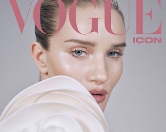 Vogue Turkije-icoon januari 2024 Rosie Huntington Whiteley / Gratis snelle verzending wereldwijd