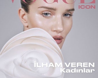 Vogue Turkey Icon Jan 2024 Rosie Huntington Whiteley  Fast Shipping Worldwide\\