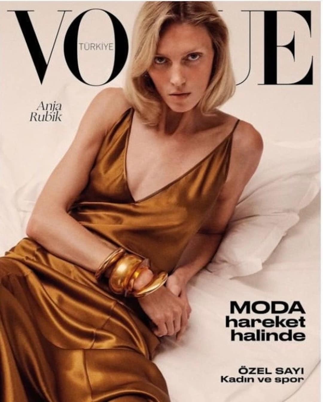 Vogue Turkey July 2024 Anja Rubik / Fast Shipping Worldwide