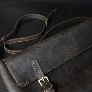 Leather Backgammon Carry Case – Handmade Bag for Backgammon Set, Travel Storage, Premium Protective Case, Gift for Him