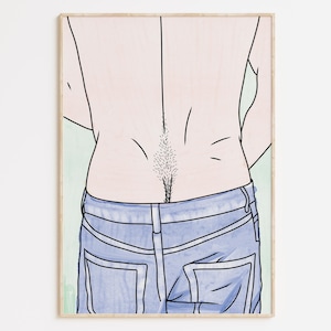 Gay Art, Gay Couple, Gay Print Poster, Home Decor Wall Art, Gay Painting, Gay Gifts, LGBTQ+ Wall Poster | Fur