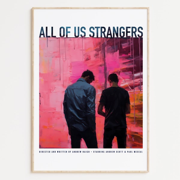 All of us Strangers Inspired poster Queer Art, LGBTQ+, Love Art Print, Printable Art, Gay Art, Gay Movies, Queer Owned Shops, UK