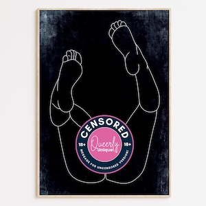 Arte gay, Coppia gay, Poster con stampa gay, Arte murale per la casa, Pittura gay, Regali gay, Poster da parete LGBTQ+ / Gambe alzate